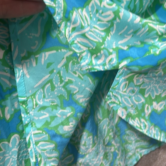 Lily Pulitzer Silk Elsa blouse size XXS - Picture 7 of 10